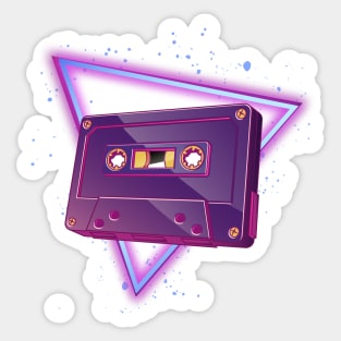 Take Me Back - Cassette Tape Synthwave Sticker